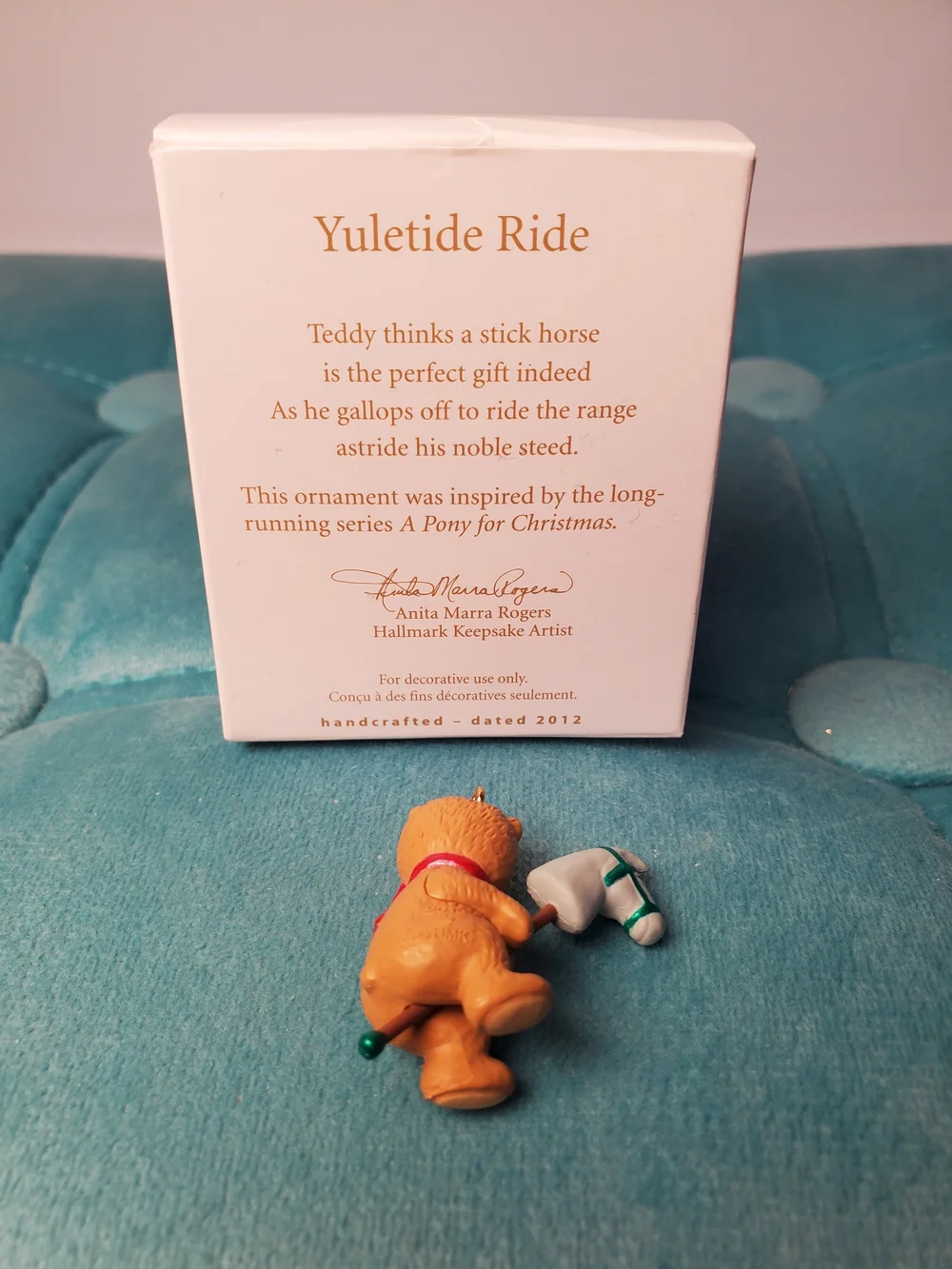Hallmark Keepsake 2012 Yuletide Ride Miniature Ornament QXM9024